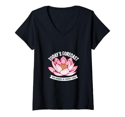 Damen Energie fließt – Lotus öffnet Sich T-Shirt mit V-Ausschnitt Damen Energie fließt – Lotus öffnet Sich T-Shirt mit V-Ausschnitt von Chakra Heilung Designs