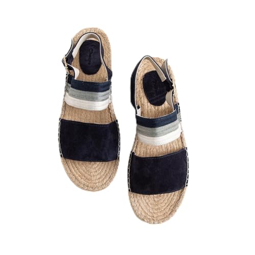 Chakra Sayo Espadrilles – Strand- und Spa-Slipper, Hausschuhe – bequemes und stilvolles Design – der Schlüssel zu bequemen Schritten | Marineblau - 40 von Chakra