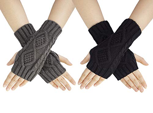 Chalier Fashion Fingerlose Handschuhe Armstulpen Damen,Winter Halb Fingerhandschuhe Winterhandschuhe, Wärmer Strick Kurzer Gestrickte Fingerlose Fäustlinge Chalier Fashion Fingerlose Handschuhe Armstulpen Damen,Winter Halb Fingerhandschuhe Winterhandschuhe, Wärmer Strick Kurzer Gestrickte Fingerlose Fäustlinge von Chalier Fashion
