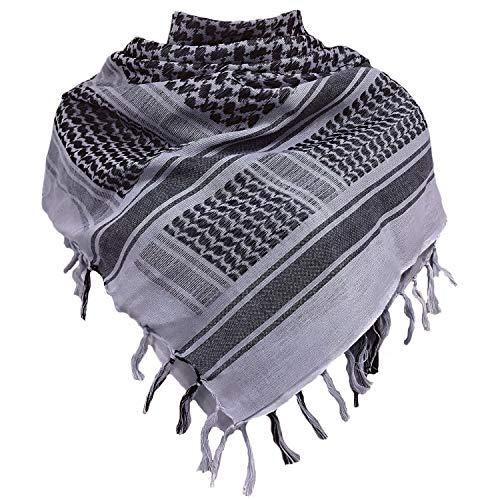Shemagh Palästinenser Tuch 100% Baumwolle Militär Tactical Desert Schal Arabischer Wüsten Schals Unisex Halstuch Kopftuch Herrn und Damen MEHRWEG Shemagh Palästinenser Tuch 100% Baumwolle Militär Tactical Desert Schal Arabischer Wüsten Schals Unisex Halstuch Kopftuch Herrn und Damen MEHRWEG von Chalier Fashion