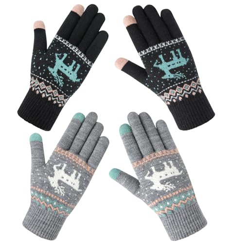 Chalier Fashion Warme Winterhandschuhe für Damen, Winter Touchscreen Handschuhe, winddichte warme Fäustlinge Chalier Fashion Warme Winterhandschuhe für Damen, Winter Touchscreen Handschuhe, winddichte warme Fäustlinge von Chalier Fashion