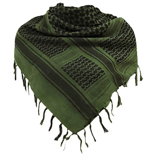 Shemagh Palästinenser Tuch 100% Baumwolle Militär Tactical Desert Schal Arabischer Wüsten Schals Unisex Halstuch Kopftuch Herrn und Damen MEHRWEG von Chalier Fashion