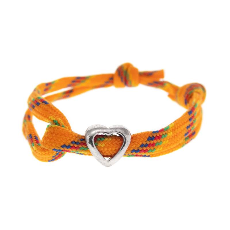 4 String Freundschafts Armband. Vier Reihen Verstellbares Segeltau Mit Herz Anhänger. Cord Armband Für Paare. 4mm von ChalkBagsNadamlada