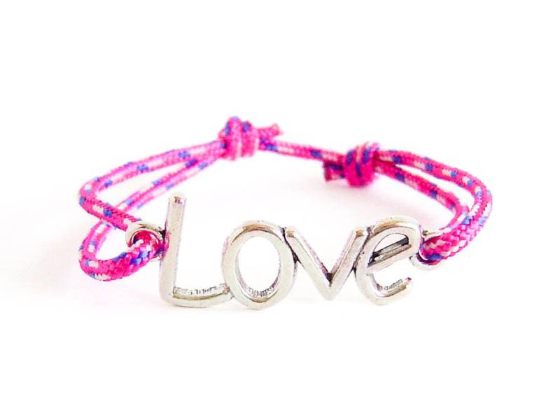 Liebesarmband Pärchen. Love Armband Männer. Frauen Verstellbar Seil. Eternity Manschette Geschenk Für Freundin, Seine Und Ihre. 2mm von ChalkBagsNadamlada