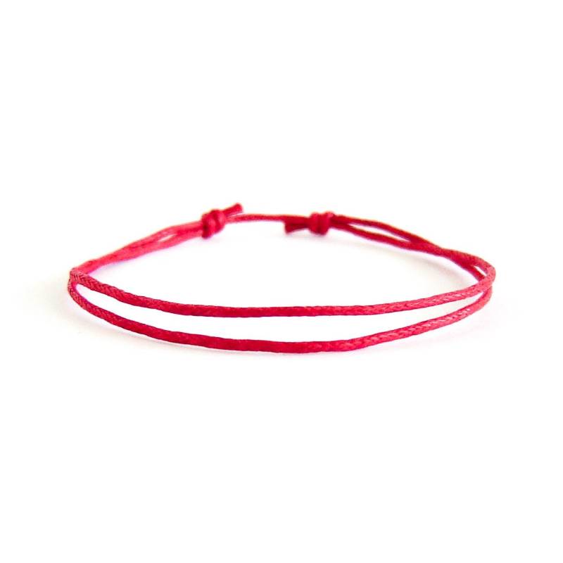 string Armband Kreis, Rotes Als Glücksbringer. Für Männer Und Frauen. Gelber, Grüner, Roter Oder Blauer Faden. 1mm von ChalkBagsNadamlada
