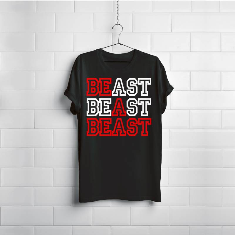Be A Beast Shirt - Athlet Gymnast Workout Cross Fit Athlete Athletic Highland Spiele Lifter von ChalkBucket