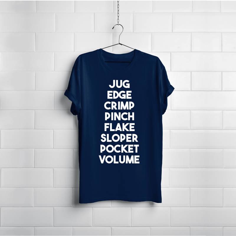 Rock Klettern Griffe - Bouldering Kletterer Athlete T-Shirt von ChalkBucket