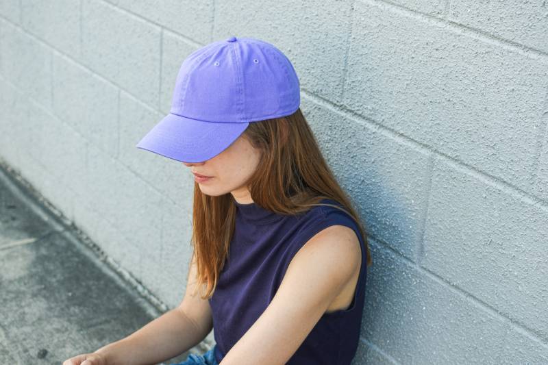 Baseball Cap - Männer/Frauen Schlicht Qualität 100 % Baumwollmütze -Verstellbar -Hell Lila Tiktok Farbe- Sommer Look- 90Er Jahre von ChallieCo