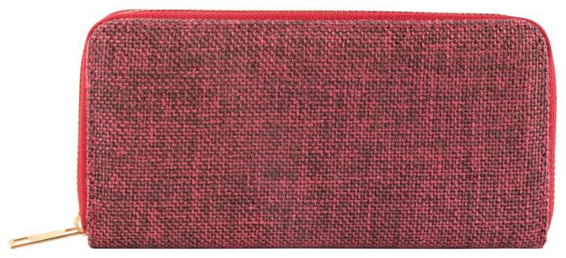 Cham Cham Geldbörse Janina Cham Cham Geldbörse aus Lederimitat (Einzeln), Damen GeldbÃ¶rse Quer Textil von Cham Cham