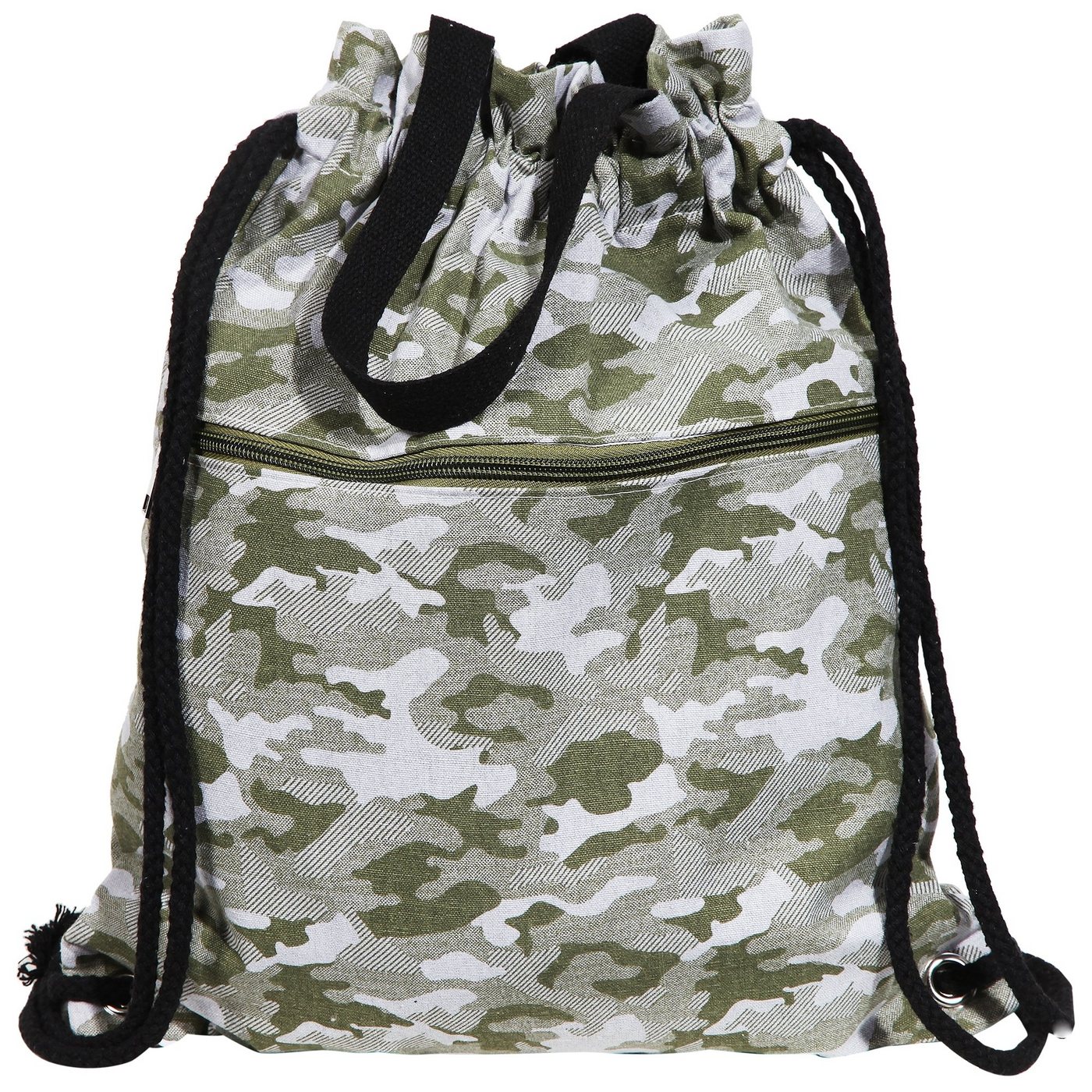 Cham Cham Turnbeutel Camou Rucksack Rucksackbeutel Camouflage (einzeln, Polybag) von Cham Cham