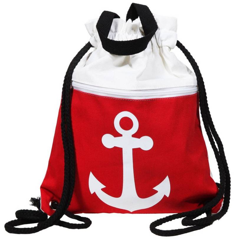 Cham Cham Turnbeutel Samio Trend Turnbeutel aus Textil mit Ankermotiv (Polybag) von Cham Cham