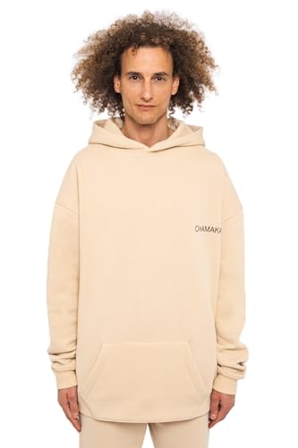 Chamakam Organic Super Oversized Heavy Hoodie Cream XS/Creme von Chamakam