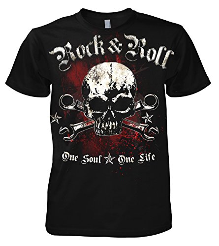 Rock Style One Soul - One Life 701757 Herren T-Shirt 001 L von Chameleon Clothing