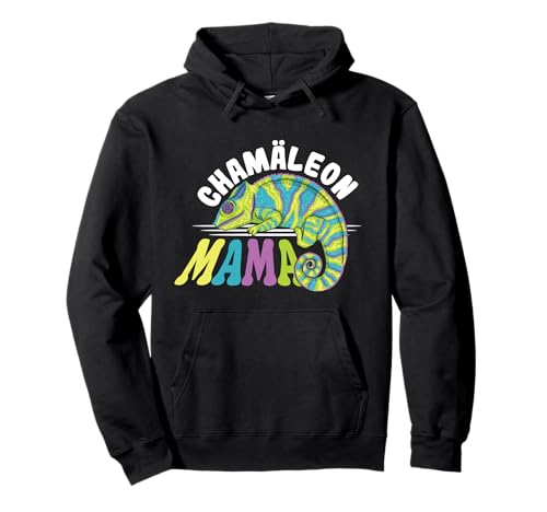 Chamäleon Mama - Frauen Reptilien Eidechse Damen Chameleon Pullover Hoodie von Chameleon Mama Zubehör Deko Chamäleon Kleidung
