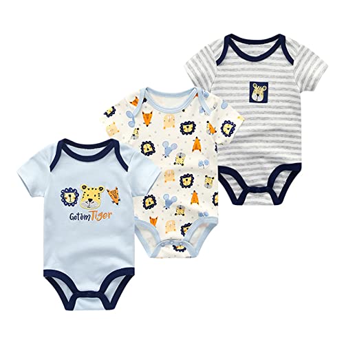 Chamie Baby Kleidung Kurzarmbody 98 Kurzarm Bodys FüR Jungen Und MäDchen Body Baby MäDchen Strampler Babysachen Neugeborenen Set Baby Geschenk von Chamie