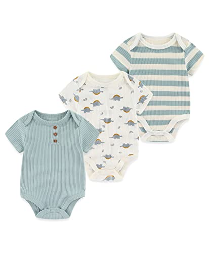 Chamie Baby Kleidung Kurzarmbody 98 Kurzarm Bodys FüR Jungen Und MäDchen Body Baby MäDchen Strampler Babysachen Neugeborenen Set Baby Geschenk von Chamie