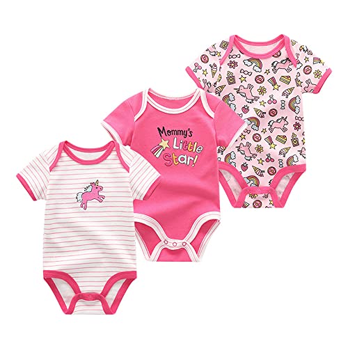 Chamie Baby Kleidung Kurzarmbody 98 für Jungen und Mädchen - Strampler Neugeborenen Set - Geschenk von Chamie