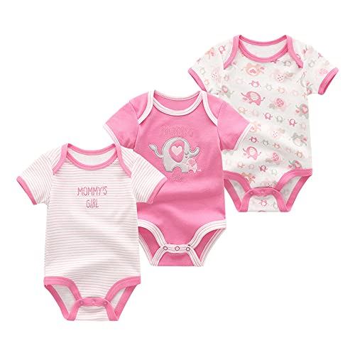 Chamie Baby Kleidung Kurzarmbody 98 Kurzarm Bodys FüR Jungen Und MäDchen Body Baby MäDchen Strampler Babysachen Neugeborenen Set Baby Geschenk von Chamie