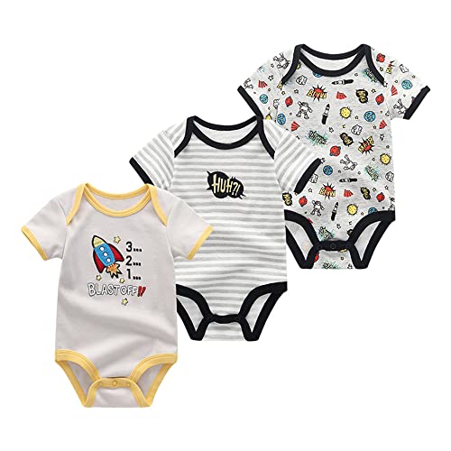 Chamie Baby Kleidung Kurzarmbody 98 für Jungen und Mädchen - Strampler Neugeborenen Set - Geschenk von Chamie