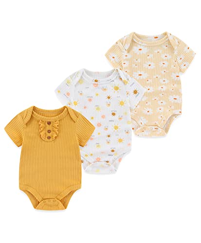 Chamie Baby Kleidung Kurzarmbody 98 für Jungen und Mädchen - Strampler Neugeborenen Set - Geschenk von Chamie