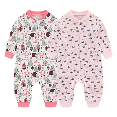 Chamie Baby Sleepsuit Romper for Baby Boys and Girls,Double Zipper and Neck Protection,Sleeping and Playing von Chamie