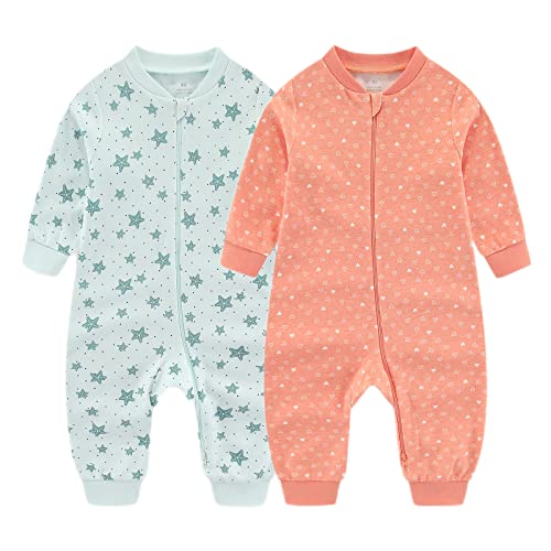 Chamie Baby Sleepsuit Romper for Baby Boys and Girls,Double Zipper and Neck Protection,Sleeping and Playing von Chamie