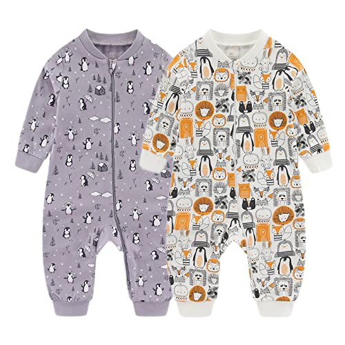 Chamie Baby Sleepsuit Romper for Baby Boys and Girls,Double Zipper and Neck Protection,Sleeping and Playing von Chamie