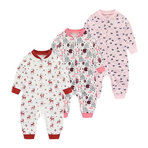 Chamie Baby Sleepsuit Romper for Baby Boys and Girls,Double Zipper and Neck Protection,Sleeping and Playing von Chamie