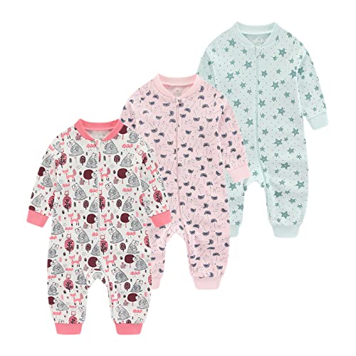 Chamie Baby Sleepsuit Romper for Baby Boys and Girls,Double Zipper and Neck Protection,Sleeping and Playing von Chamie