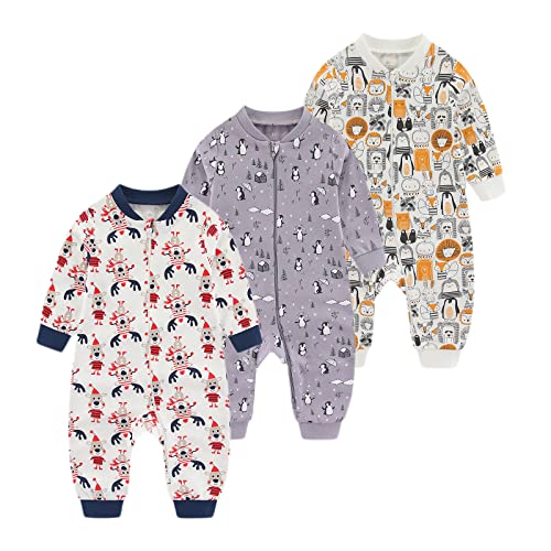 Chamie Baby Sleepsuit Romper for Baby Boys and Girls,Double Zipper and Neck Protection,Sleeping and Playing von Chamie