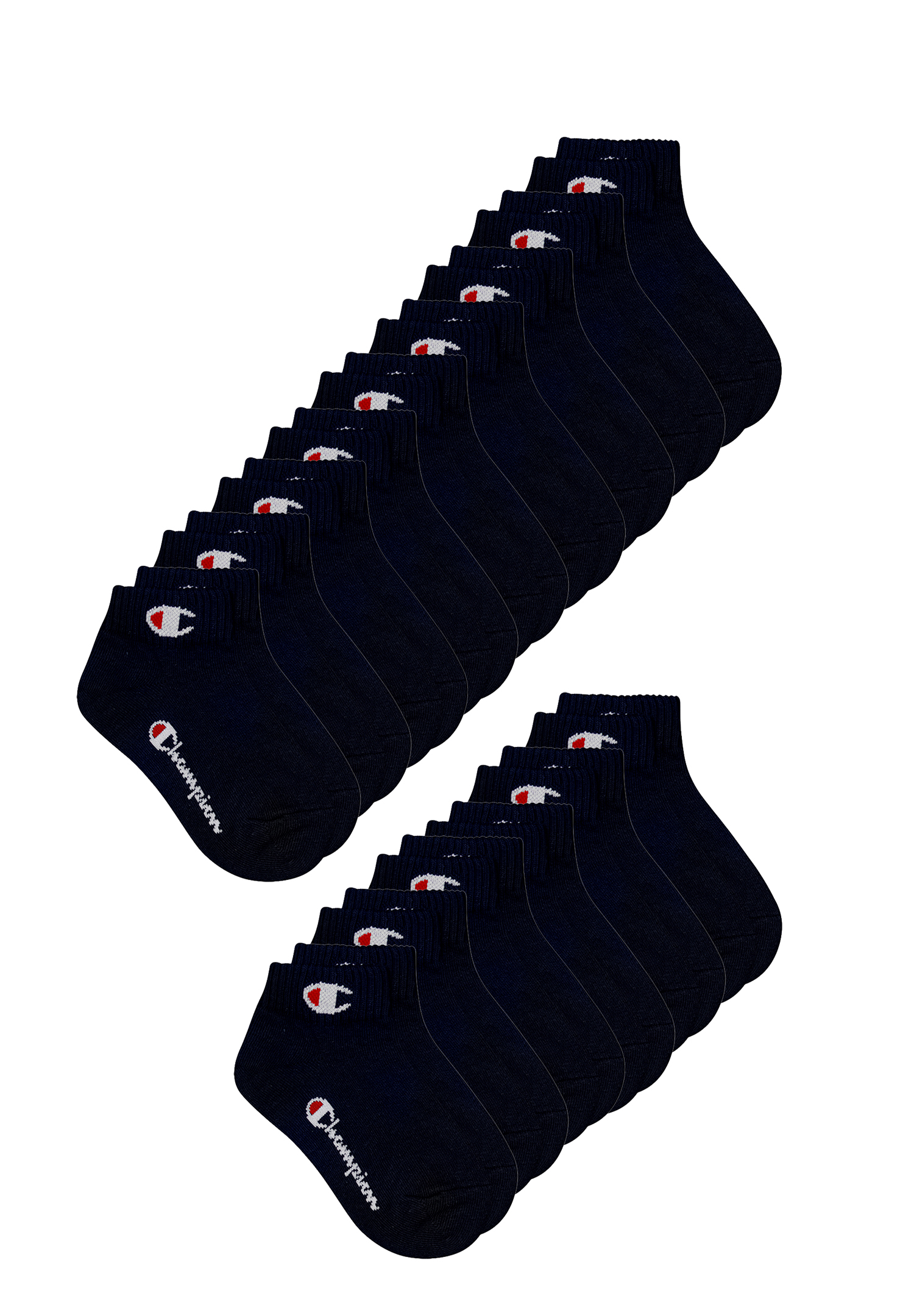 15 Paar Champion Quarter Socken Gr. 35 - 46 Unisex Sneaker Kurzsocken von Champion