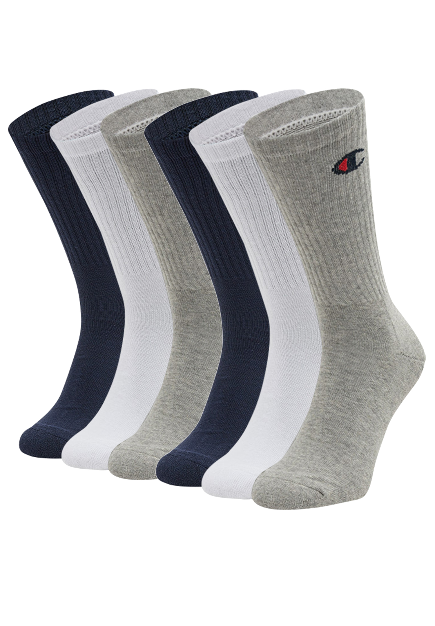 6 Paar Champion Crew Socken Gr. 35 - 46 Unisex Tennissocken U24558 von Champion