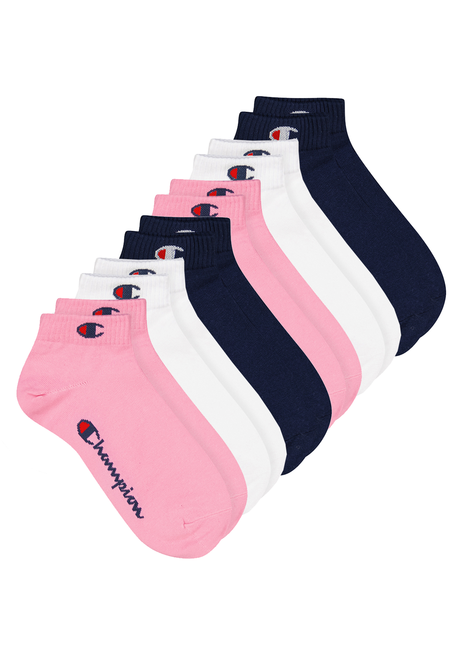 6 Paar Champion Quarter Socken Gr. 35 - 46 Unisex Sneaker Kurzsocken von Champion