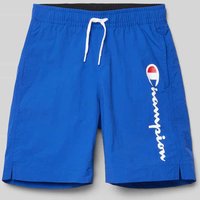 CHAMPION Badehose mit Label-Print in Royal, Größe 116 von Champion