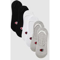 CHAMPION Füßlinge im 6er-Pack in Mittelgrau Melange, Größe 39-42 von Champion