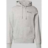 CHAMPION Hoodie mit Label-Stitching in Hellgrau Melange, Größe XXL CHAMPION Hoodie mit Label-Stitching in Hellgrau Melange, Größe XXL von Champion