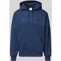 CHAMPION Hoodie mit Label-Stitching in Marine, Größe S von Champion