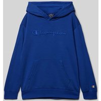 CHAMPION Hoodie mit Logo-Stitching in Royal, Größe 140 von Champion