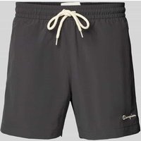 CHAMPION Regular Fit Badehose mit Label-Stitching in Black, Größe XL von Champion