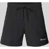 CHAMPION Regular Fit Badehose mit Label-Stitching in Black, Größe XL von Champion