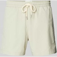 CHAMPION Regular Fit Badehose mit Label-Stitching in Khaki, Größe S von Champion