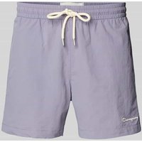 CHAMPION Regular Fit Badehose mit Label-Stitching in Violett, Größe L von Champion