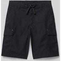 CHAMPION Regular Fit Cargoshorts mit Tunnelzug in Black, Größe 164 von Champion