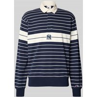 CHAMPION Regular Fit Poloshirt im langärmeligen Design in Marine, Größe XXL von Champion