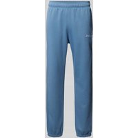 CHAMPION Regular Fit Sweatpants mit Label-Stitching Modell 'ELASTIC CUFF' in Blau, Größe XL von Champion