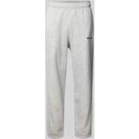 CHAMPION Regular Fit Sweatpants mit Label-Stitching in Hellgrau Melange, Größe S von Champion
