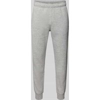 CHAMPION Regular Fit Sweatpants mit Logo-Stitching in Mittelgrau Melange, Größe XL von Champion