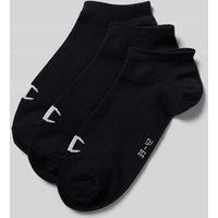 CHAMPION Sneakersocken mit Label-Print im 3er-Pack in Black, Größe 39/42 von Champion