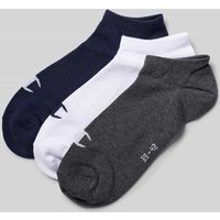 CHAMPION Sneakersocken mit Label-Print im 3er-Pack in Marine, Größe 39/42 von Champion