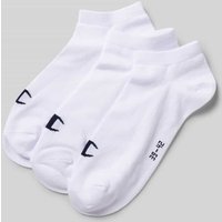 CHAMPION Sneakersocken mit Label-Print im 3er-Pack in Weiss, Größe 39/42 von Champion